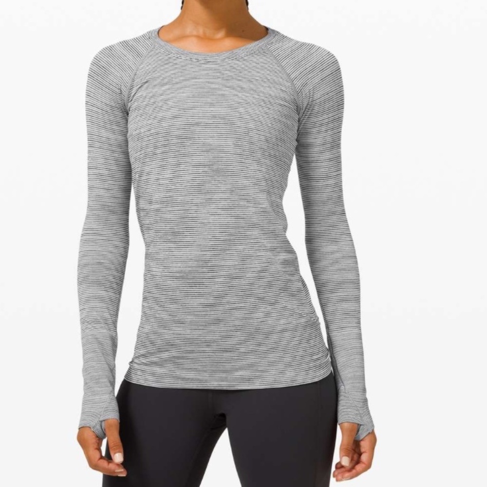 Lululemon Swiftly Tech Long Sleeve 2.0 Size 8 Grey
